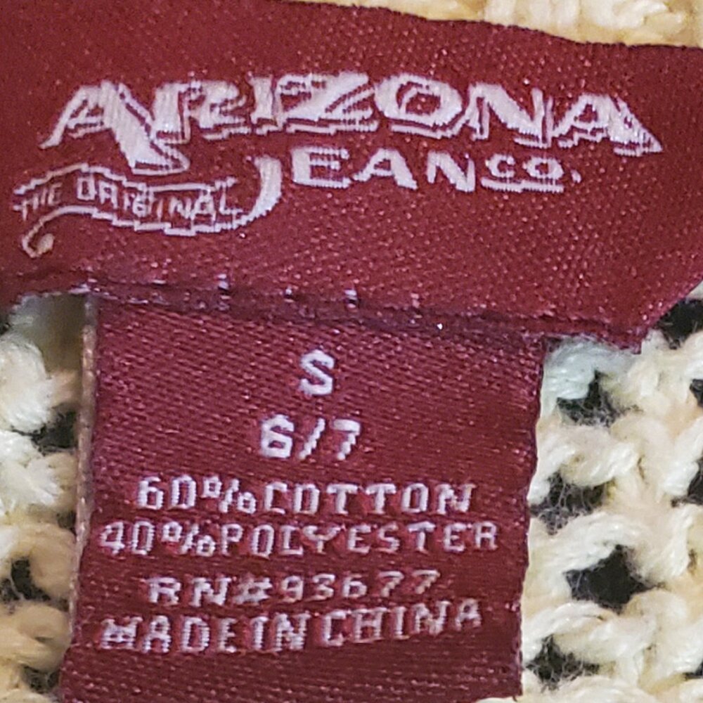 Arizona Jean Co Girl Yellow Knitted Cotton Breathable Full Sleeve Top Size 6/7 - Picture 5 of 6
